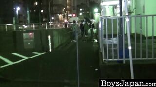 BoyzJapan.com - Asian homosexuals karaoke turns into anal foursome