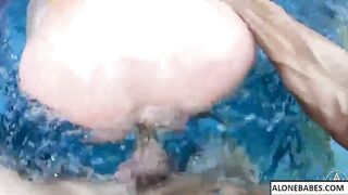 lena paul angela white rough pool threesome