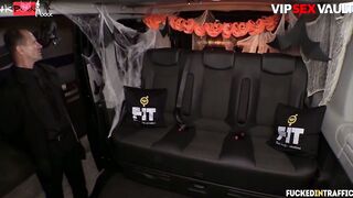 Beauty cop Jasmine Jae gets slutted out by cab driver on halloween
