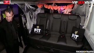 Beauty cop Jasmine Jae gets slutted out by cab driver on halloween