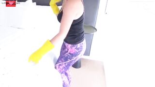 short hair maid Rosa Roca eats her boss fat penis for lunch and ride it stunning