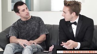 SayUncleNetwork.com - Groom stepbro barebacked deep by his hung brother's massive coc