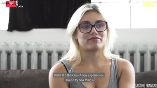 CASTINGFRANCAIS - Long Butt Blonde Tries Fucking On Camera And Loves It - AMATEUREURO