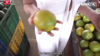 Bombshell Hispanic market bimbos introduces lusty stud to her forbidden fruit