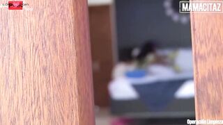 Vick Valencia cleans the house before the penis