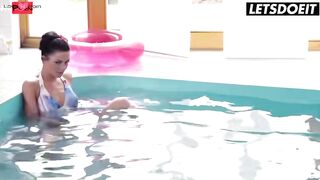 LETSDOEIT - Tiny Melons Ukrainian Cutie Inga Devil Ravaged By A Fat Penis Underwater
