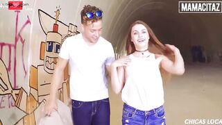 thin Girl Elle Rose barely takes big dick into her tiny cunt