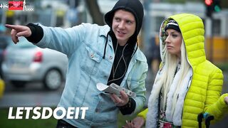 French Bitch Jessie Volt Nailed Abroad By Huge Local Cock - LETSDOEIT