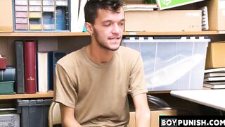BoyPunish.com - Young perp's intense anal banging by an officer with a big, thick dic