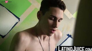 Charming twink Lucas Andrade hammered in his tasty ass for cash