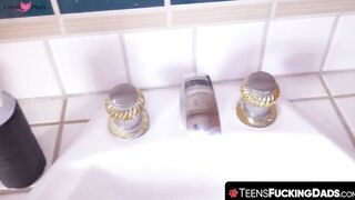 TeensFuckingDads.com - Horny teen babe Daisy Stone takes hard cock fucking