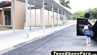 TeenEbonyPorn.com - Black teen Kendall Woods gets wild with Riley King
