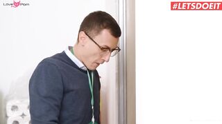 Professor Uses Gloryhole To Got Himself Off With Hottie School Girl