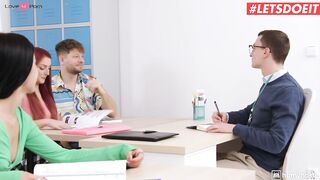 Professor Uses Gloryhole To Got Himself Off With Hottie School Girl