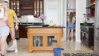 Thick Blonde MILF Jenna Starr Seduces Seth & Get Fucked Right Behind His Gf's Back