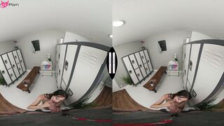 Aubree Valentine agrees to pay off her gym fees with her mouth and cunt