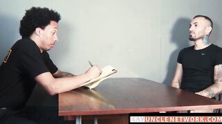 SayUncleNetwork.com - Black jock's interracial fuck pierces perp and ends with a jizz