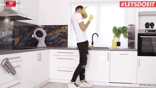 Freaky Stepmom Catches Stepson Jerking Around And Empties His Nuts Of Cum