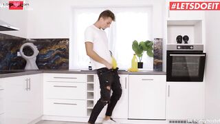 Freaky Stepmom Catches Stepson Jerking Around And Empties His Nuts Of Cum