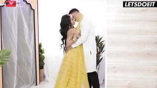 Aaliyah and Yasmina cheat and swap partners inside foursome sex