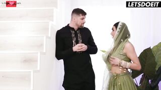 Aaliyah and Yasmina cheat and swap partners inside foursome sex