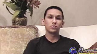 Cumshots were fired at an orgy party with four straight guys sucking each otherâs d