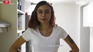 nerdy hispanic college girl Michel Chica is inside the mood for incredible sexy sex
