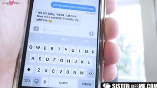 SisterLikesMe.com - Cute teen Khloe Kapri gets pounded hard by big black cock with ea