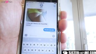 SisterLikesMe.com - Cute teen Khloe Kapri gets pounded hard by big black cock with ea