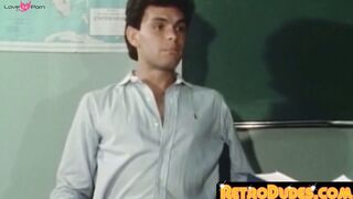 RetroDudes.com - Athletic homosexual threesome with eager cock munchers