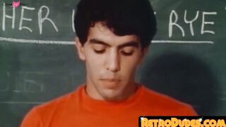 RetroDudes.com - Athletic homosexual threesome with eager cock munchers