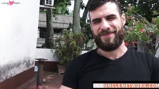 SayUncleNetwork.com - Bearded Latino's rough raw anal penetration by his lovers