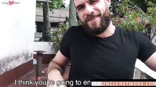 SayUncleNetwork.com - Bearded Latino's rough raw anal penetration by his lovers