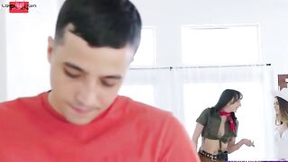 Ricky Spanish is checking out some ghost decorations when his stepsister Lana Smalls and her