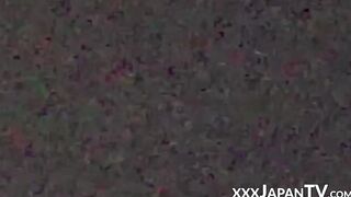 Real Japanese amateur playing with her juicy pussy