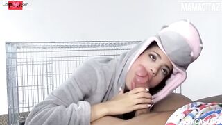 MAMACITAZ - Dirty Skank Inside Pokemon Costume Penelope Cum Banged Like A Skank by Huge Penis