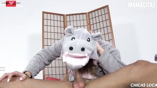 MAMACITAZ - Dirty Skank Inside Pokemon Costume Penelope Cum Banged Like A Skank by Huge Penis