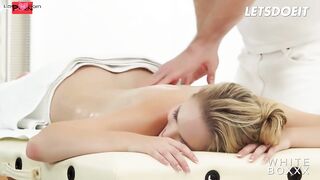 Erotic Release: Oiled Anal sex on the Rubs Table
