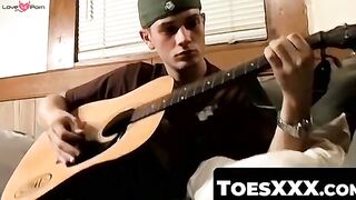 ToesXXX.com - Stud's big dick and foot cum play finale