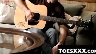 ToesXXX.com - Stud's big dick and foot cum play finale