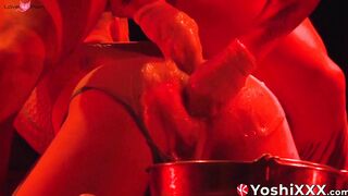 Yoshi Kawasaki and Axel Abysse are fisting each other in deviant live sex show