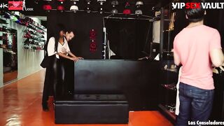 Noe Milk gets banged! by 2 dicks at her new job