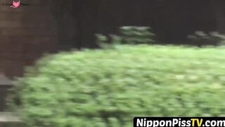 NipponPissTV.com - Naughty Japanese schoolgirl pissing in a public building openly