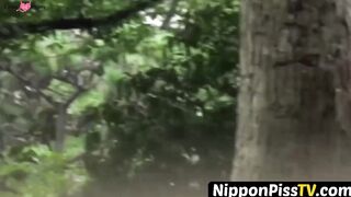 NipponPissTV.com - Naughty Japanese schoolgirl pissing in a public building openly