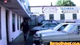 RetroDudes.com - Tough mysterious guy dominates and fucks his gay bitches