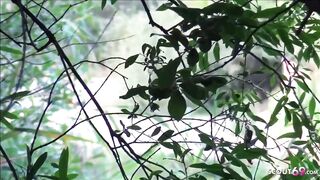 Observer see while Three-Way - German cougar Lou Outdoor Sex