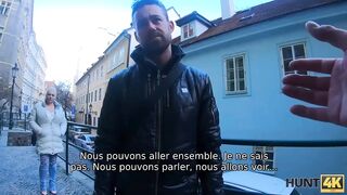 HUNT4K. Sissy Boy regarde comment son rendez-vous satisfait un autre
