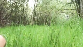 took his gf for a walk into nature)