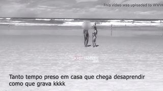 Kriss Hotwife Making Out And Making Out On The Beach With