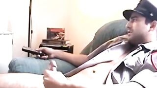 Str8Seduction.com - Officer receives a homemade blowjob from amateur homosexual vigor